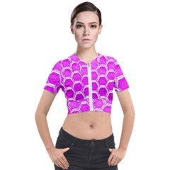 Hexagon Windows Short Sleeve Cropped Jacket by essentialimage