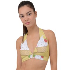 Ice Cream Dessert Summer Halter Plunge Bikini Top by Dutashop
