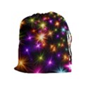 Star Colorful Christmas Abstract Drawstring Pouch (XL) View1