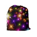 Star Colorful Christmas Abstract Drawstring Pouch (XL) View2