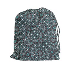 Intricate Texture Ornate Camouflage Pattern Drawstring Pouch (2xl) by dflcprintsclothing