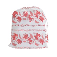 Folk Ornament Drawstring Pouch (2xl) by Eskimos
