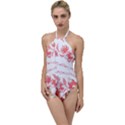 Folk ornament Go with the Flow One Piece Swimsuit View1