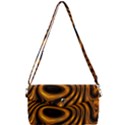 Wave Abstract Lines Removable Strap Clutch Bag View1