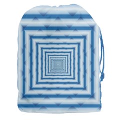 Metallic Blue Shiny Reflective Drawstring Pouch (3xl) by Dutashop