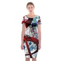Music Treble Clef Sound Classic Short Sleeve Midi Dress View1