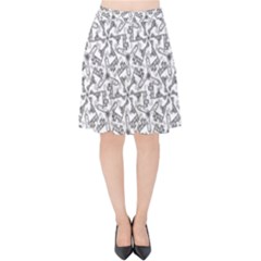 City Velvet High Waist Skirt by SychEva