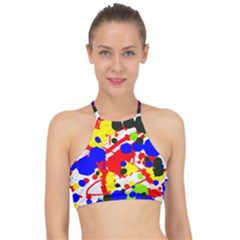 Colorfull Racer Front Bikini Top by Saptagram