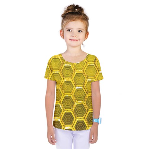 Hexagon Windows Kids  One Piece Tee by essentialimage365