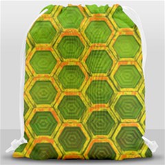 Hexagon Windows Drawstring Bag (large) by essentialimage365