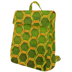 Hexagon Windows Flap Top Backpack by essentialimage365