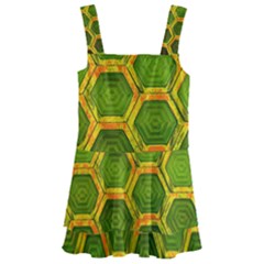 Hexagon Windows Kids  Layered Skirt Swimsuit by essentialimage365
