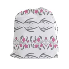 Folk Ornament Drawstring Pouch (2xl) by Eskimos
