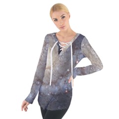 Spiral Galaxy Tie Up Tee by ExtraAwesomeSauce