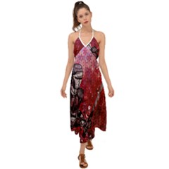 Knight Halter Tie Back Dress  by ExtraAwesomeSauce