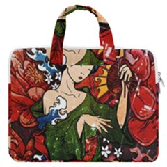Geisha Geisha Macbook Pro Double Pocket Laptop Bag by ExtraAwesomeSauce