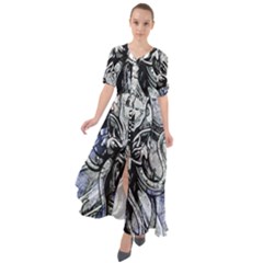 Kraken Waist Tie Boho Maxi Dress by ExtraAwesomeSauce