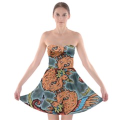 Chinese Phoenix Strapless Bra Top Dress by ExtraAwesomeSauce
