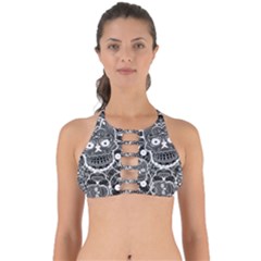Sugar Skulls Bw Perfectly Cut Out Bikini Top by ExtraAwesomeSauce