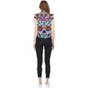 Sugar Skull Pattern 2 Frill Detail Shirt View2