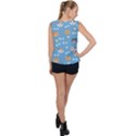 Cute Cat Pattern Bubble Hem Chiffon Tank Top View2