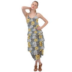 Cute Cat Pattern Layered Bottom Dress by ExtraAwesomeSauce