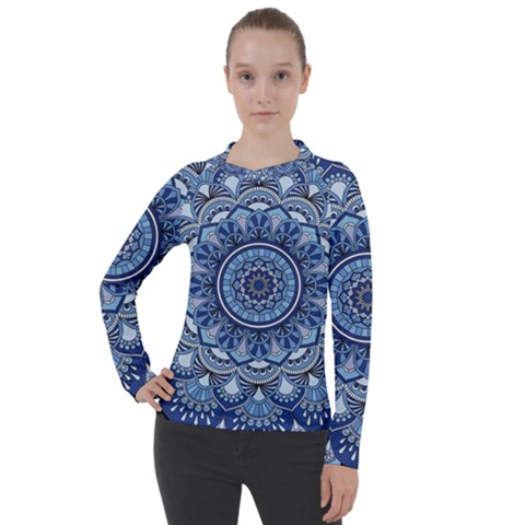 Mandela Flower Women s Pique Long Sleeve Tee by ExtraAwesomeSauce