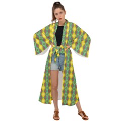 Native American Pattern Maxi Kimono by ExtraAwesomeSauce