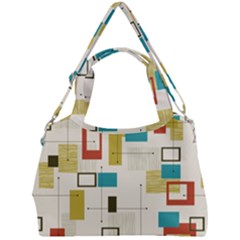 Retro Pattern Vintage Double Compartment Shoulder Bag by ExtraAwesomeSauce