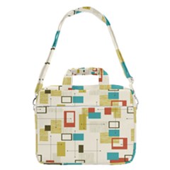 Retro Pattern Vintage Macbook Pro Shoulder Laptop Bag  by ExtraAwesomeSauce