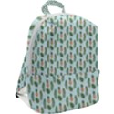 Summer Pattern Zip Up Backpack View2