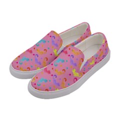 Watercolor Cats Pattern Women s Canvas Slip Ons by ExtraAwesomeSauce