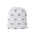 Tribal Style Symbol Drawing Print Pattern Drawstring Pouch (Large) View2