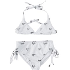 Tribal Style Symbol Drawing Print Pattern Kids  Classic Bikini Set by dflcprintsclothing