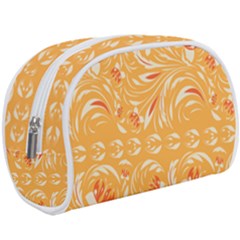 Orange Pattern Make Up Case (large) by Eskimos