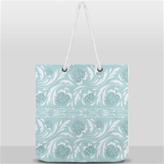 Blue Ornament Full Print Rope Handle Tote (large) by Eskimos