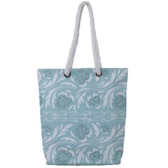 Blue Ornament Full Print Rope Handle Tote (small) by Eskimos