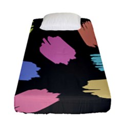 Many Colors Pattern Seamless Fitted Sheet (single Size) by Dutashop