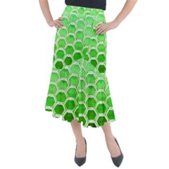 Hexagon Windows Midi Mermaid Skirt by essentialimage365