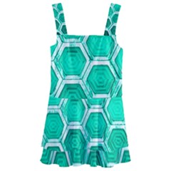 Hexagon Windows Kids  Layered Skirt Swimsuit by essentialimage365