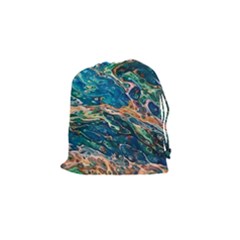 Oceanic Mircoscope  Drawstring Pouch (small) by BrenZenCreations