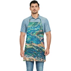 Oceanic Mircoscope  Kitchen Apron by BrenZenCreations