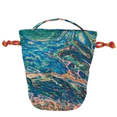 Oceanic Mircoscope  Drawstring Bucket Bag by BrenZenCreations