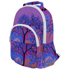 Tree Sunset Rounded Multi Pocket Backpack by icarusismartdesigns