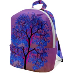 Tree Sunset Zip Up Backpack by icarusismartdesigns