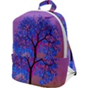 Tree Sunset Zip Up Backpack View1