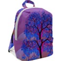 Tree Sunset Zip Up Backpack View2