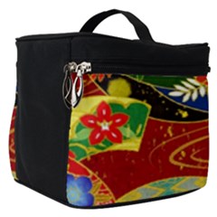 Floral Abstract Make Up Travel Bag (small) by icarusismartdesigns