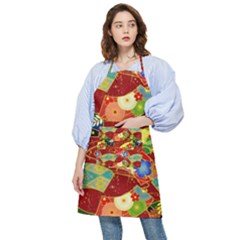 Floral Abstract Pocket Apron by icarusismartdesigns