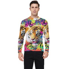 Tiger In The Jungle Men s Long Sleeve Rash Guard by icarusismartdesigns
